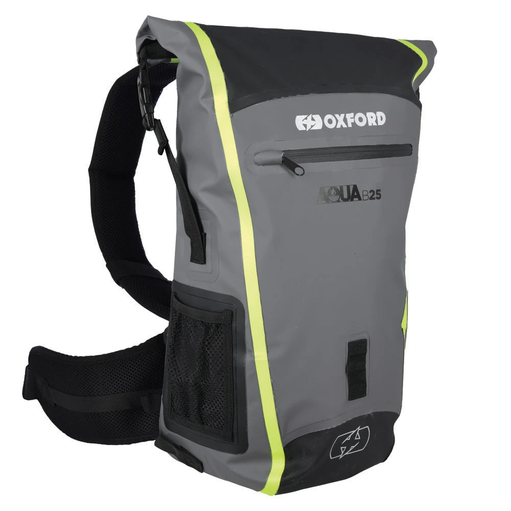 Oxford Aqua B-25 Backpack - Black Grey Fluo 2 Oxford Aqua B-25 Backpack - Black Grey Fluo - Image 2