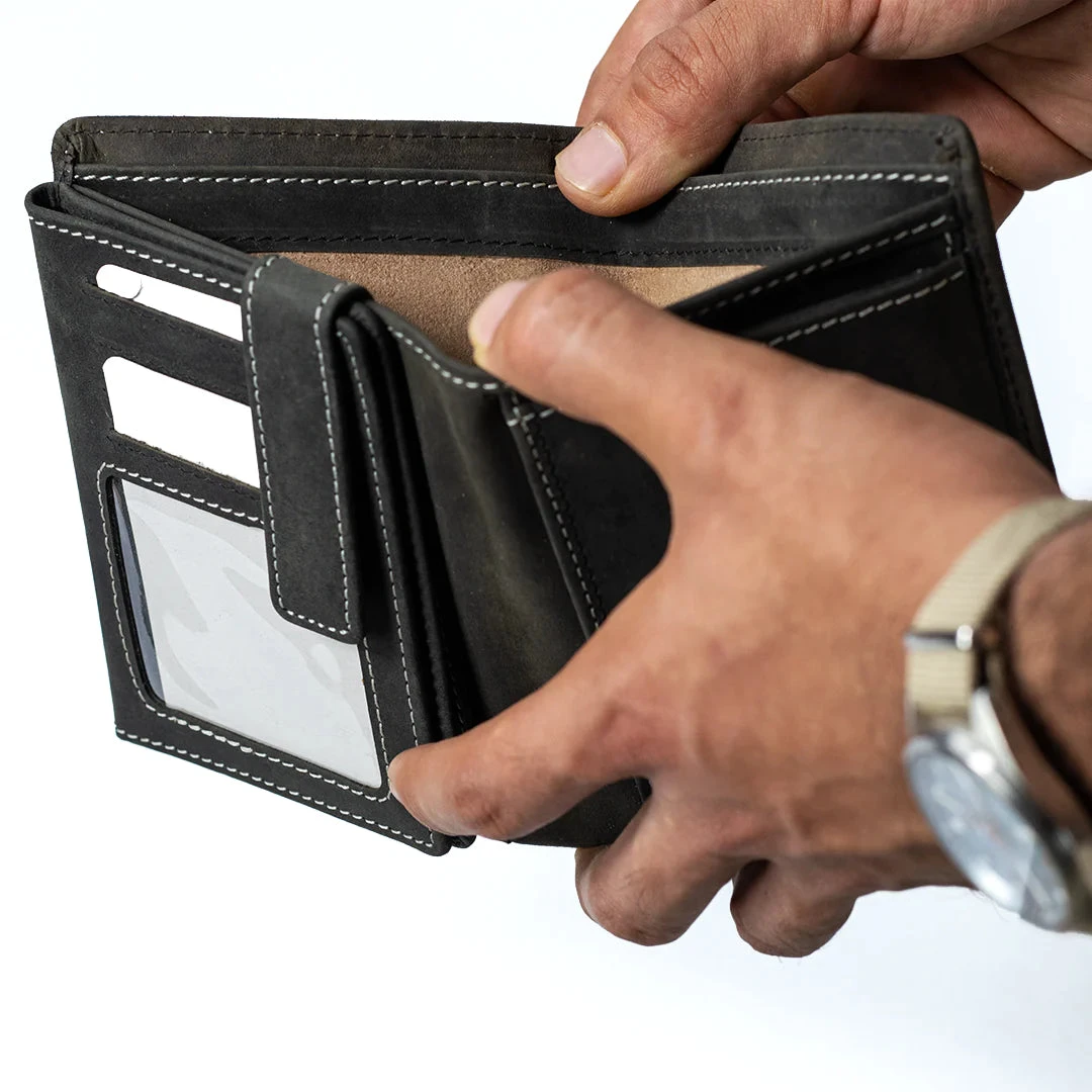 Carbonado Tri Fold Wallet - Black 6 Carbonado Tri Fold Wallet - Black - Image 6