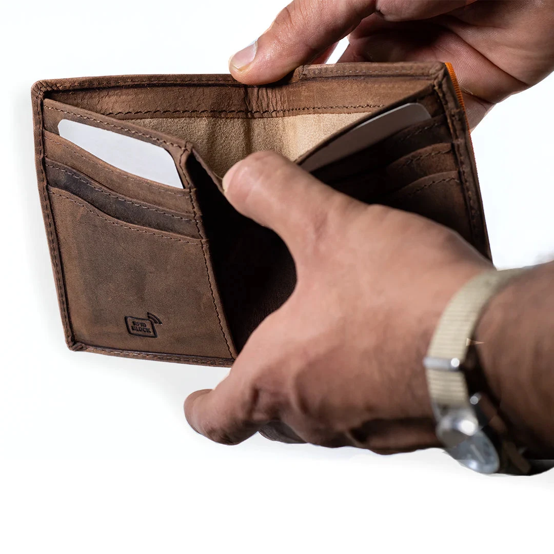 Carbonado Bifold E Plus Wallet - Brown 6 Carbonado Bifold E Plus Wallet - Brown - Image 6