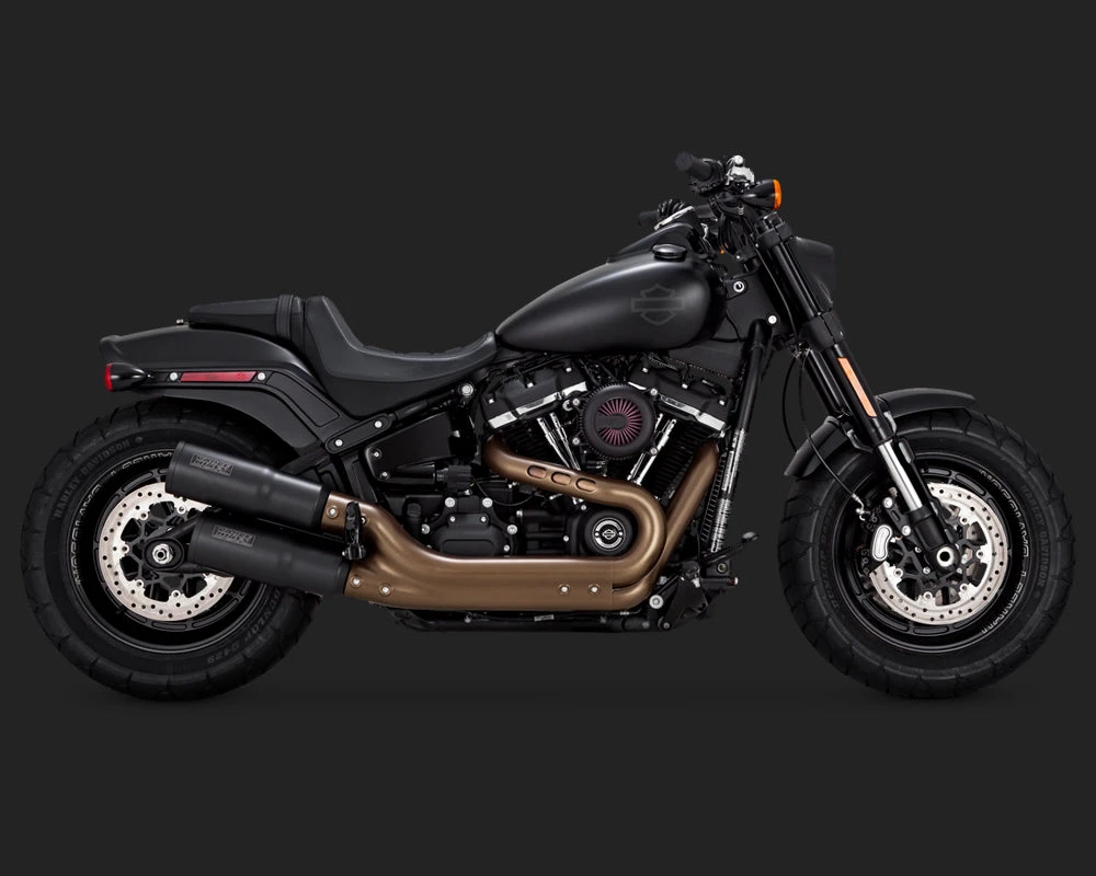 Vance & Hines Exhausts - Hi-Output Slip-ons - 2018+ Softail Fatbob 5 Vance & Hines Exhausts - Hi-Output Slip-ons - 2018+ Softail Fatbob - Image 5