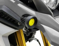 Denali D2 LED Lights TriOptic Lens Kit - Yellow Selective -High Note Perfor Mance D2 Selective Yellow on bike 2000x c9d1e84e bdb4 47df 8496 3e1e8c71313c