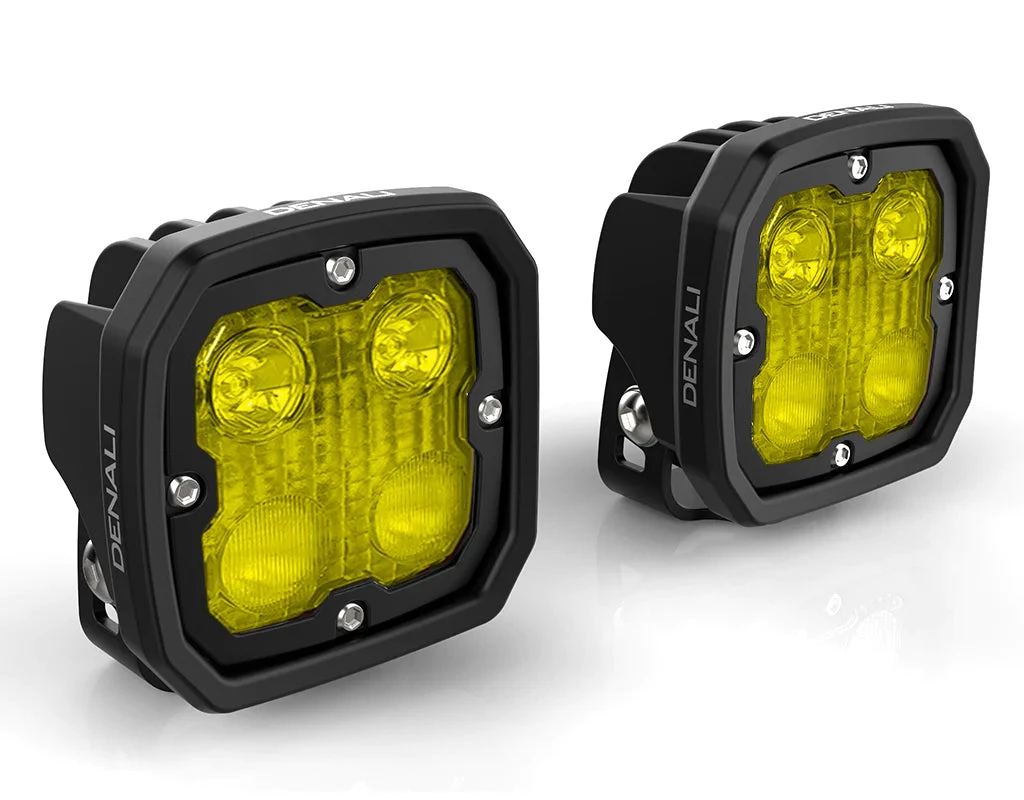Denali D4 LED Lights Lens Kit - Selective Yellow 2 Denali D4 LED Lights Lens Kit - Selective Yellow - Image 2