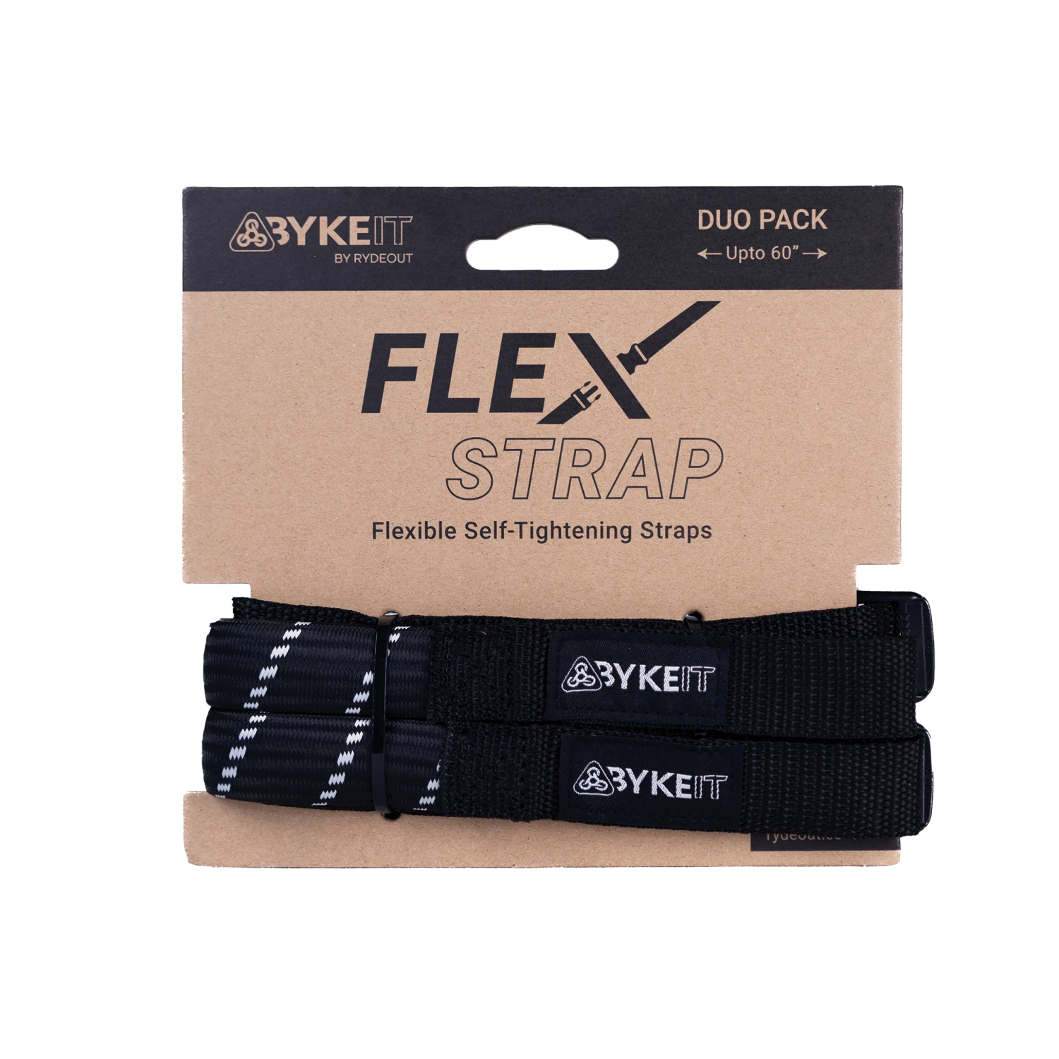 Byke IT Flex Strap - Black Silver 1 Byke IT Flex Strap - Black Silver