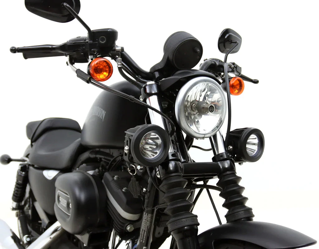 Denali Conventional Fork Tube Driving Light Mount - 39-49mm Bar Clamp-Black 4 Denali Conventional Fork Tube Driving Light Mount - 39-49mm Bar Clamp-Black - Image 4