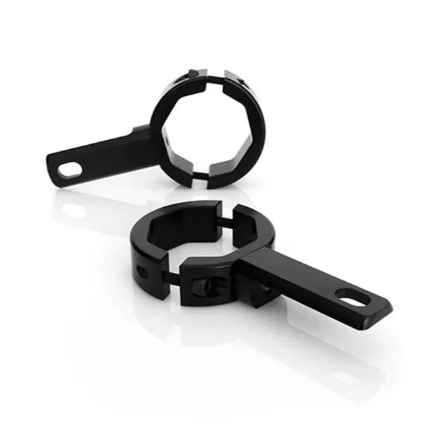 Denali Conventional Fork Tube Driving Light Mount - 39-49mm Bar Clamp-Black 1 Denali Conventional Fork Tube Driving Light Mount - 39-49mm Bar Clamp-Black