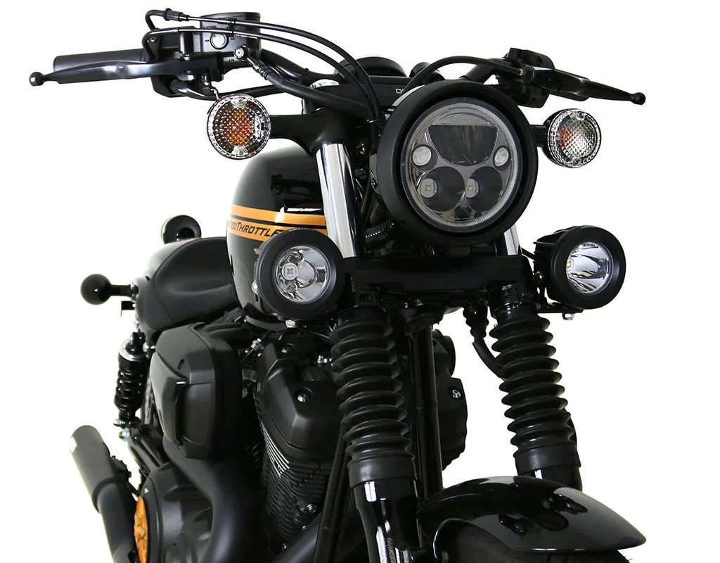 Denali Conventional Fork Tube Driving Light Mount - 39-49mm Bar Clamp-Black 5 Denali Conventional Fork Tube Driving Light Mount - 39-49mm Bar Clamp-Black - Image 5