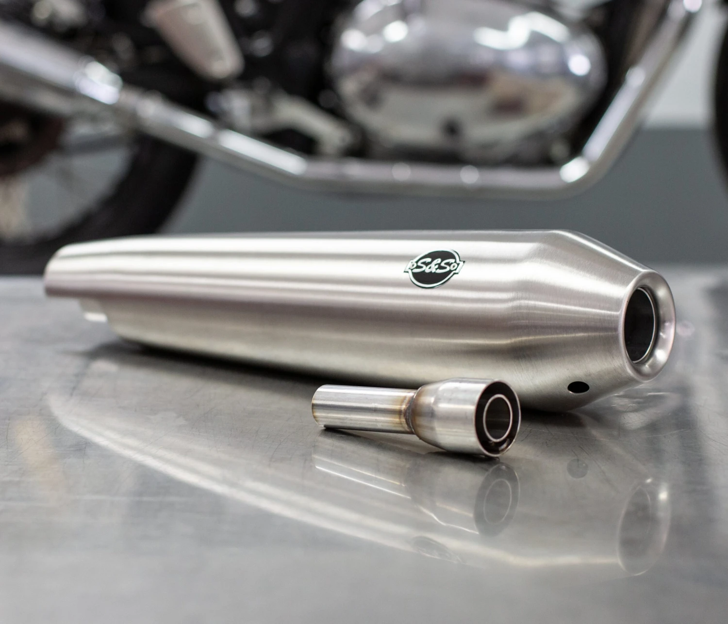 S&S Tapered Cone Mufflers - Race Only - Royal Enfield® Interceptor 650 Twins 3 S&S Tapered Cone Mufflers - Race Only - Royal Enfield® Interceptor 650 Twins - Image 3