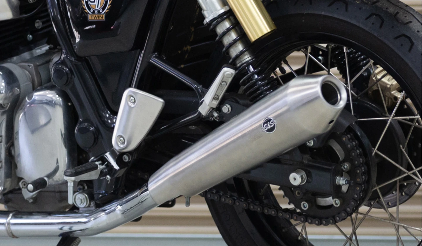 S&S Tapered Cone Mufflers - Race Only - Royal Enfield® Interceptor 650 Twins 4 S&S Tapered Cone Mufflers - Race Only - Royal Enfield® Interceptor 650 Twins - Image 4