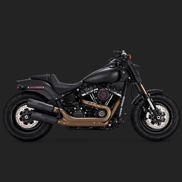 Vance & Hines Exhausts - Hi-Output Slip-ons - 2018+ Softail Fatbob 2 Vance & Hines Exhausts - Hi-Output Slip-ons - 2018+ Softail Fatbob - Image 2
